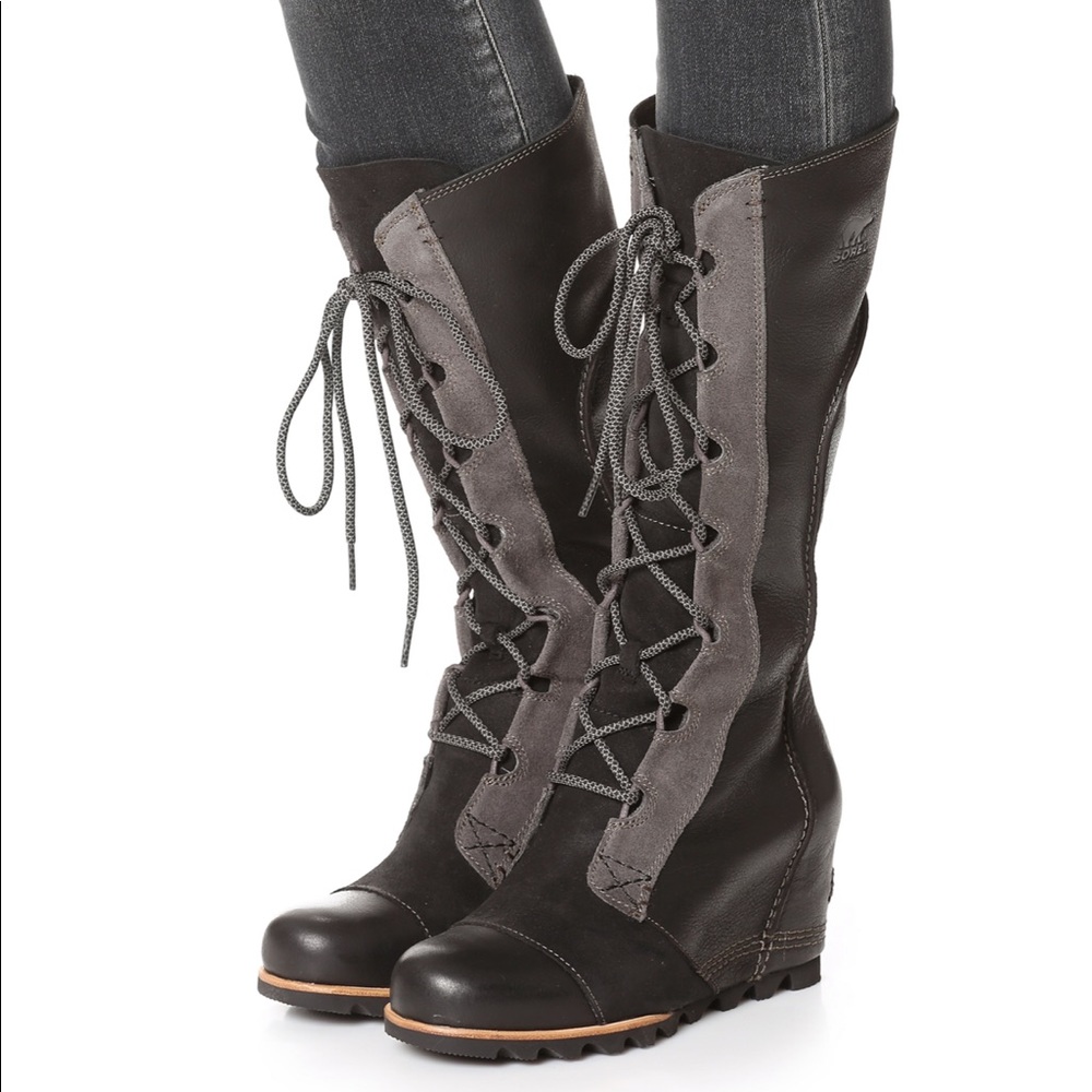 Sorel Cate The Great Waterproof Tall Wedge Boots